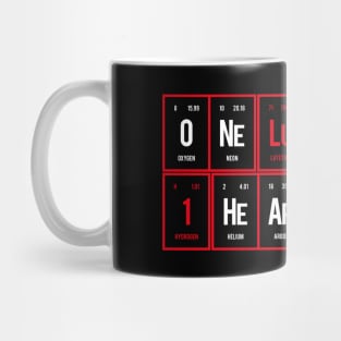 One Love One Heart - Periodic Table of Elements Mug